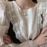 ゴールド | パール ループタイ ネックレス シルバー ゴールド 韓国 韓国ファッション | インナーショップDiamondHearts