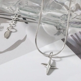 クロススターネックレス  星 シルバー シンプル 韓国 韓国ファッション | インナーショップDiamondHearts  | 詳細画像7 