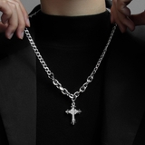 シルバー | クロスチェーンネックレス 十字架 ネックレス | インナーショップDiamondHearts
