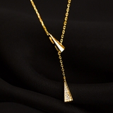トライアングルモチーフ Y字ネックレス シルバー | インナーショップDiamondHearts | 詳細画像5