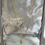 トライアングルモチーフ Y字ネックレス シルバー | インナーショップDiamondHearts | 詳細画像10