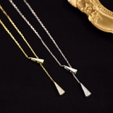 トライアングルモチーフ Y字ネックレス シルバー | インナーショップDiamondHearts | 詳細画像11