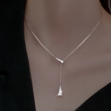 シルバー | トライアングルモチーフ Y字ネックレス シルバー | インナーショップDiamondHearts