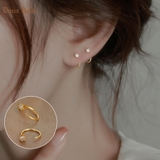 ビジューミニフープピアス | Doux Belle  | 詳細画像1 