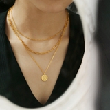 レイヤードゴールドチェーンネックレス | Doux Belle | 詳細画像2