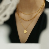 レイヤードゴールドチェーンネックレス | Doux Belle | 詳細画像3