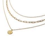 レイヤードゴールドチェーンネックレス | Doux Belle | 詳細画像4