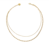 A | レイヤードゴールドチェーンネックレス | Doux Belle