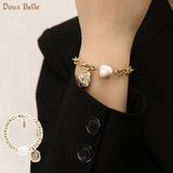 スクエアモチーフ&ストーンブレスレット | Doux Belle | 詳細画像1