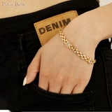 スクエアチェーンビジューブレスレット | Doux Belle | 詳細画像1