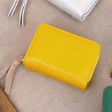 イエロー | ペルケ perche / ドット型押し・ジャバラカードキーケース | UNBILLION