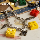 Zootie（ズーティー）：ブロックブレスレット×ヌーモチーフ | e-zakkamania stores | 詳細画像1 