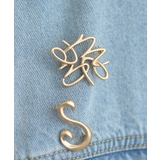 ゴールド | emaeアナグラムブローチ | earth music&ecology 