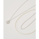 SET2点パールチェーンネックレス+コインモチーフネックレス | earth music&ecology  | 詳細画像7 