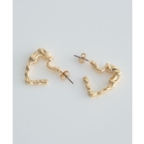 ゴールド | メタリックハートフープピアス | earth music&ecology