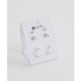 シルバー | 【3SET】デイリーピアス | earth music&ecology 