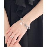 シルバー | ストーンMIXチャームブレスレット | earth music&ecology 