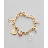 ゴールド | ストーンMIXチャームブレスレット | earth music&ecology 