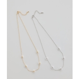 ビーズフラワーネックレス | earth music&ecology  | 詳細画像1 