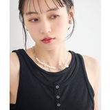 パールMIXチャームネックレス | earth music&ecology  | 詳細画像3 