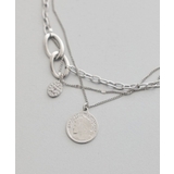 【ステンレス】コインモチーフ3連ネックレス | earth music&ecology  | 詳細画像2 