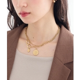 ゴールド | 【ステンレス】コインモチーフ3連ネックレス | earth music&ecology 