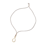 ブラウン | エイトメタルコードネックレス | Green Parks 