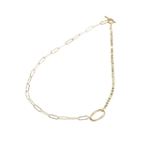 ゴールド | オーバルチェーンつなぎネックレス | Green Parks 