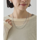 シルバー | 【ステンレス】スネーク2連ネックレス | AMERICAN HOLIC