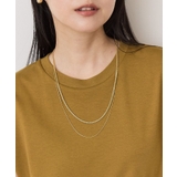 ゴールド | 【ステンレス】モールライクチェーン2連ネックレス | AMERICAN HOLIC