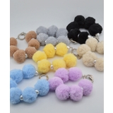 Marshmallow Pom Ball Wrist Strap | earyear | 詳細画像1 