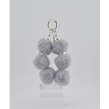 グレー | Marshmallow Pom Ball Wrist Strap | earyear