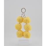 イエロー | Marshmallow Pom Ball Wrist Strap | earyear