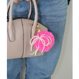 Pearl & Fake Fur Bomb Key Charm | earyear | 詳細画像15 