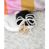 Pearl & Fake Fur Bomb Key Charm | earyear | 詳細画像4 