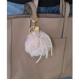 Pearl & Fake Fur Bomb Key Charm | earyear | 詳細画像9 
