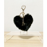 ブラック | Heart Bomb Fur Key Charm | earyear
