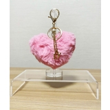 ピンク | Heart Bomb Fur Key Charm | earyear