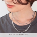 プレーンチェーンネックレス-LD Stainless | earyear | 詳細画像5 