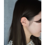 Double Curve Pearl & Metal Spiral イヤーカフ | earyear | 詳細画像5 