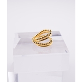 ゴールド | Triple Line Ball Motif Metal イヤーカフ | earyear