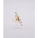 ゴールド | Pearl Line Wrap Ring | earyear