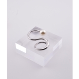 Wave Pearl Design Double Finger Ring | earyear | 詳細画像11 