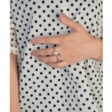 Wave Pearl Design Double Finger Ring | earyear | 詳細画像7 