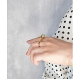 Luna Wave Double Finger Ring | earyear | 詳細画像8 