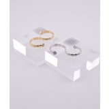 Glint Quilt Double Finger Ring | earyear | 詳細画像1 