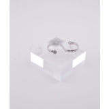 シルバー | Glint Quilt Double Finger Ring | earyear