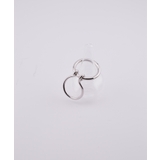 シルバー | Infinity Loop Double Finger Ring | earyear