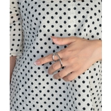 Liquid Arc Double Finger Ring | earyear | 詳細画像3 