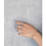 Liquid Arc Double Finger Ring | earyear | 詳細画像5 